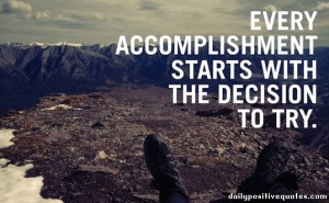 accomplishment - try